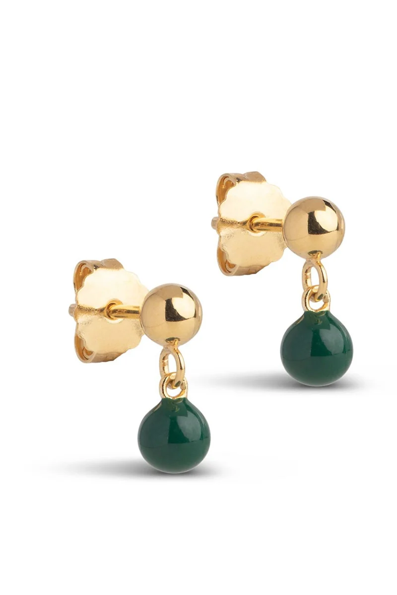 Enamel Copenhagen - Studs, Mina E439G - Petrol Green