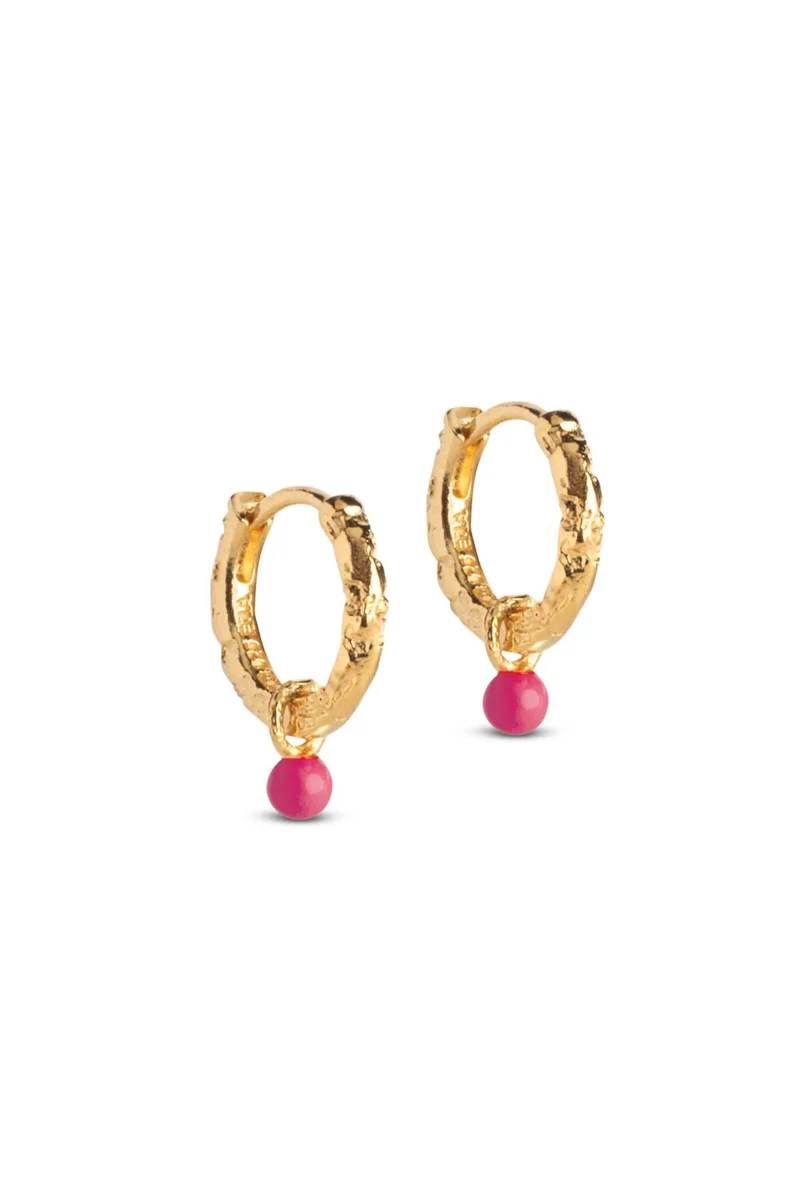Enamel Copenhagen x Molly&My - Hoops, Belle E245GM - Pink
