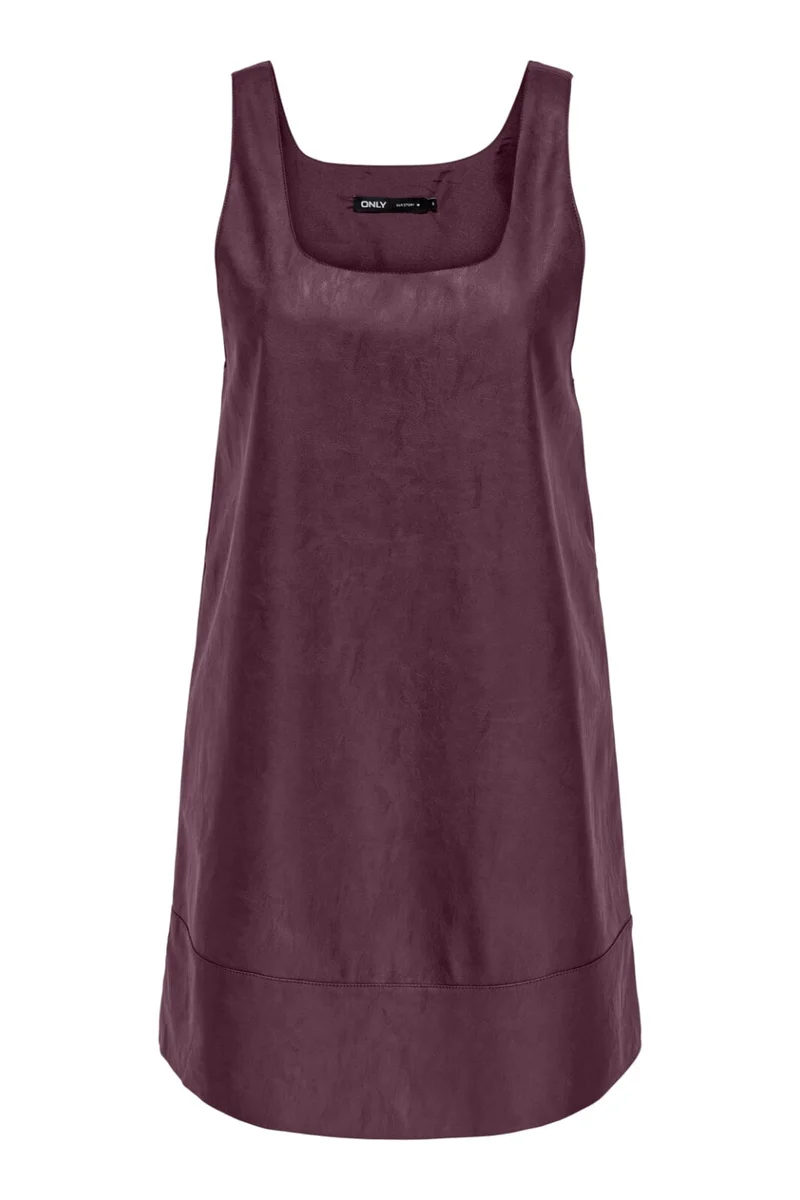 Only - Onljosie Faux Leather Dress Cc - 4852675 Mauve Wine