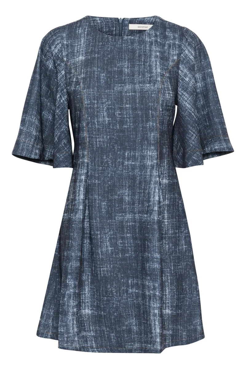 Gestuz - Gzdemia P Short Dress 10910411 - 107880 - Dark Denim Structure