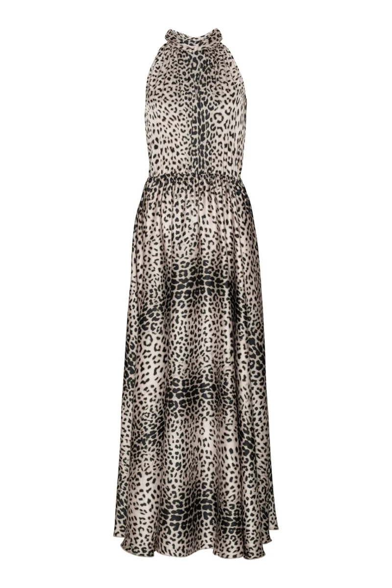 Karmamia - Ava Maxi Dress 2181 - Nude Leopard