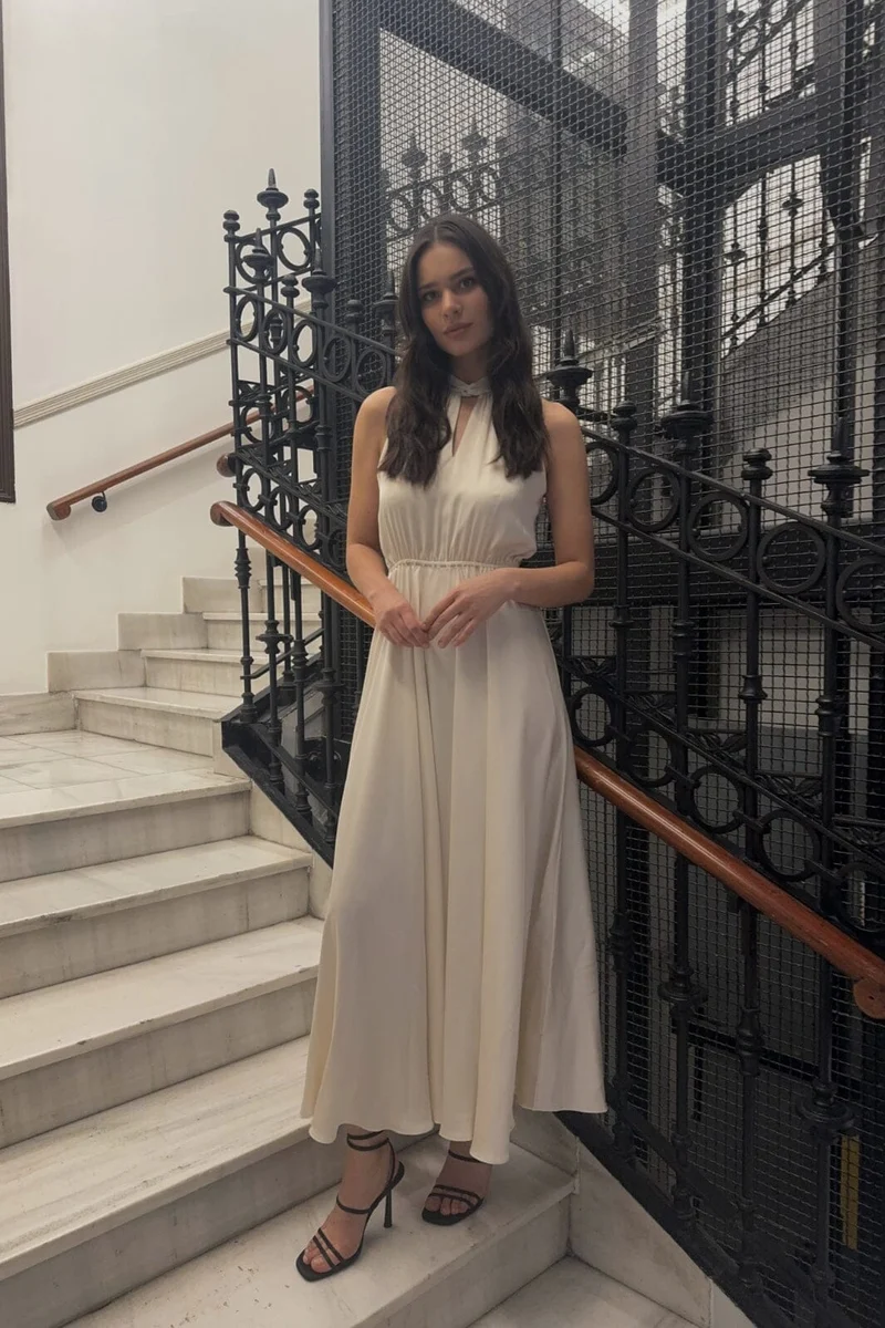 Karmamia - Ava Maxi Dress 2087 - Porcelain