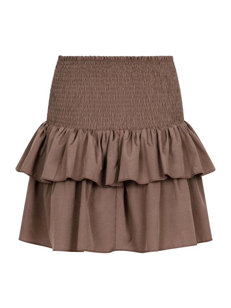 Neo Noir - Carin R Skirt - Dusty Brown