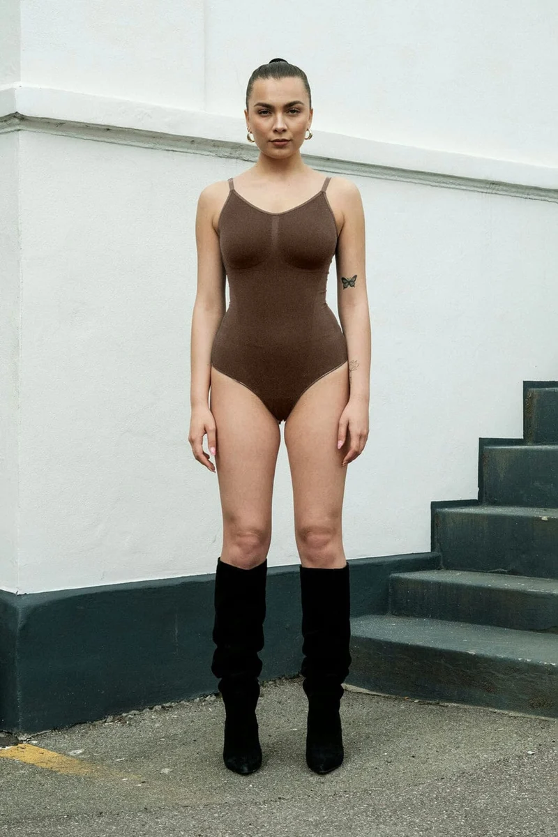 Lykkeland Ateliér - Coco Shapewear Bodysuit - Chocolate