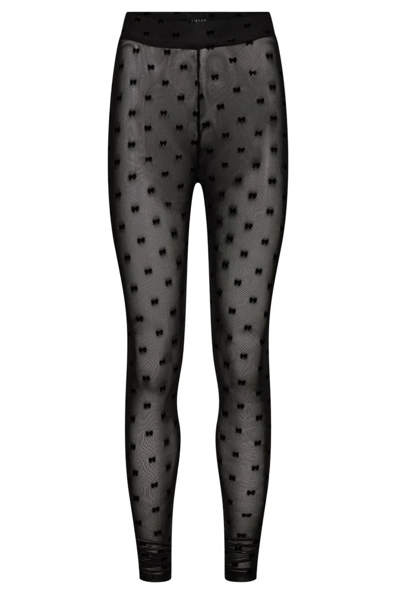 Liberte - Mesh-Legging - Black Flock Bow