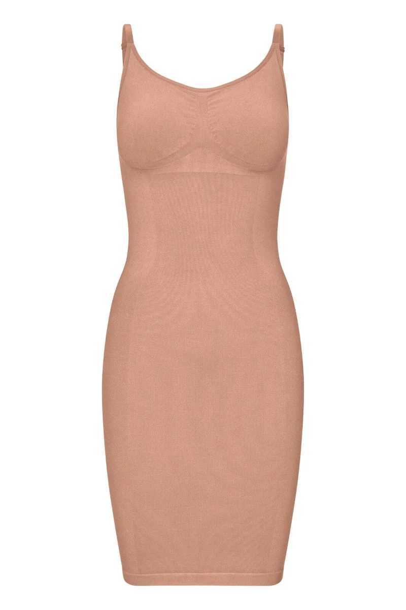 Lykkeland Ateliér - Second Skin Slip Dress - Tan