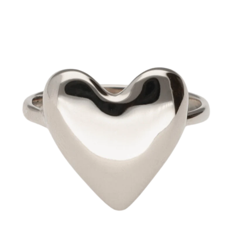 Ring Heart Os - Silver