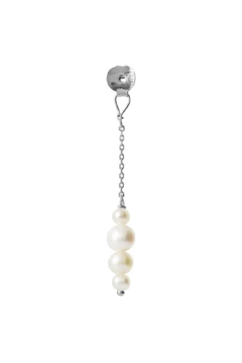 Stine A - Pearl Berries Behind Ear Earring 1310-00 - Silver