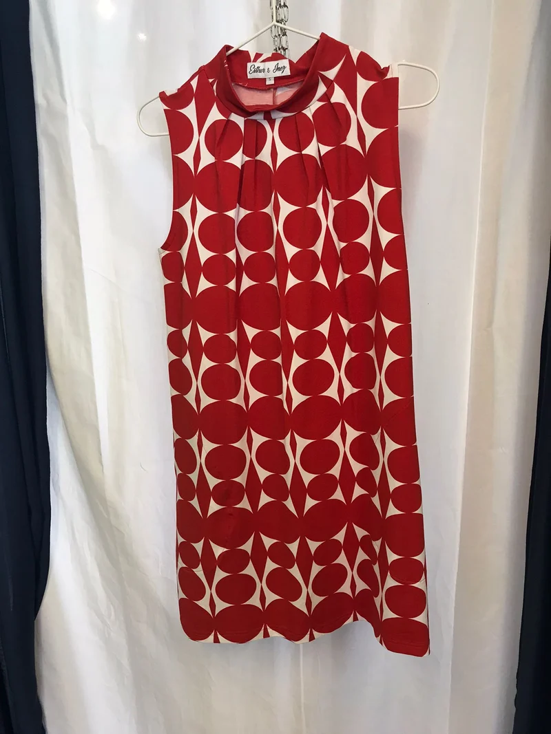 Secondhand: Helga - Drape red - S