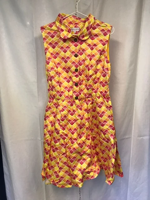 Secondhand: Vävd klänning - Hypig pink - L