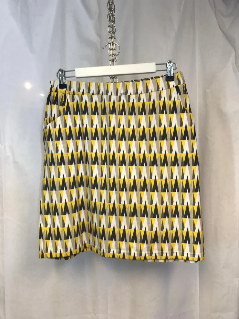 Secondhand: EMMA kjol SPIKES yellow - L