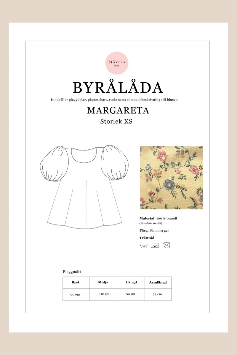 BYRÅLÅDA - Margareta blus XS