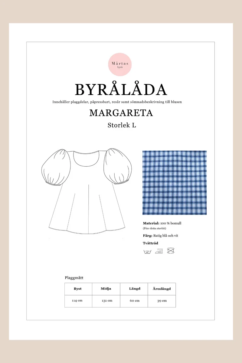 BYRÅLÅDA - Margareta blus L