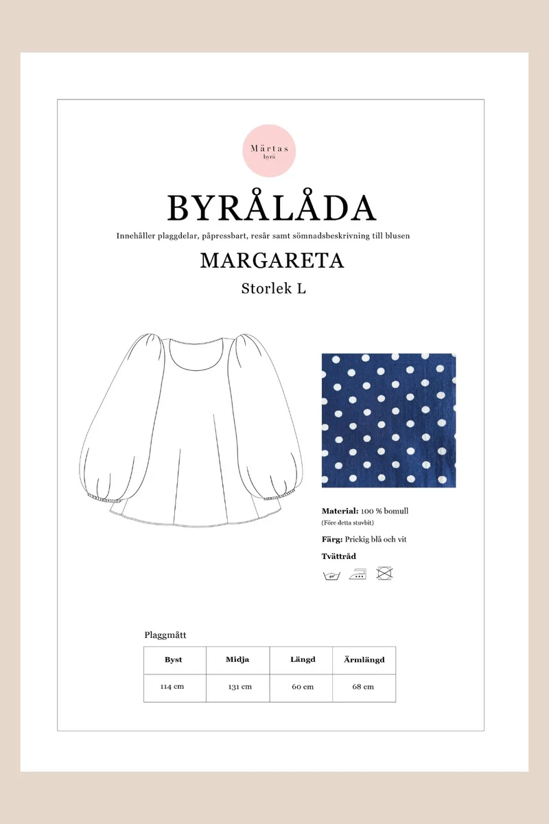 BYRÅLÅDA - Margareta blus L