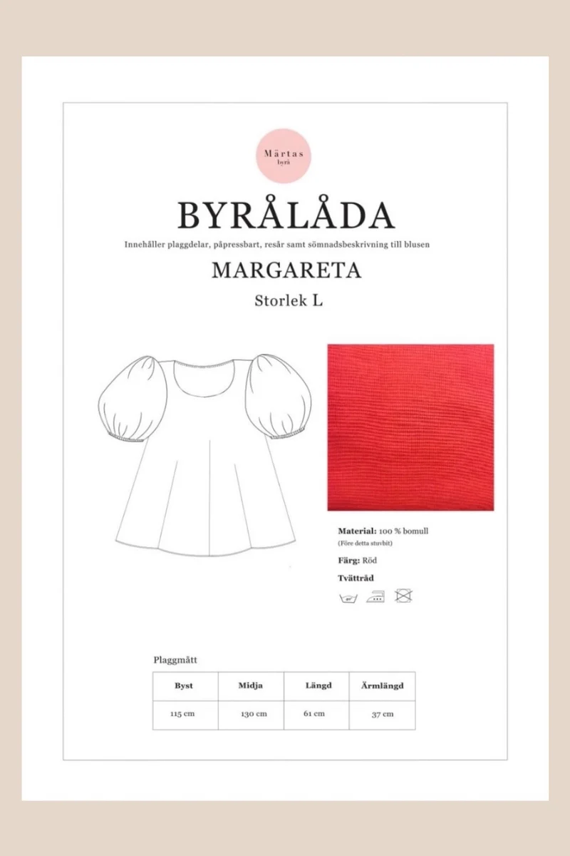 BYRÅLÅDA - Margareta blus L