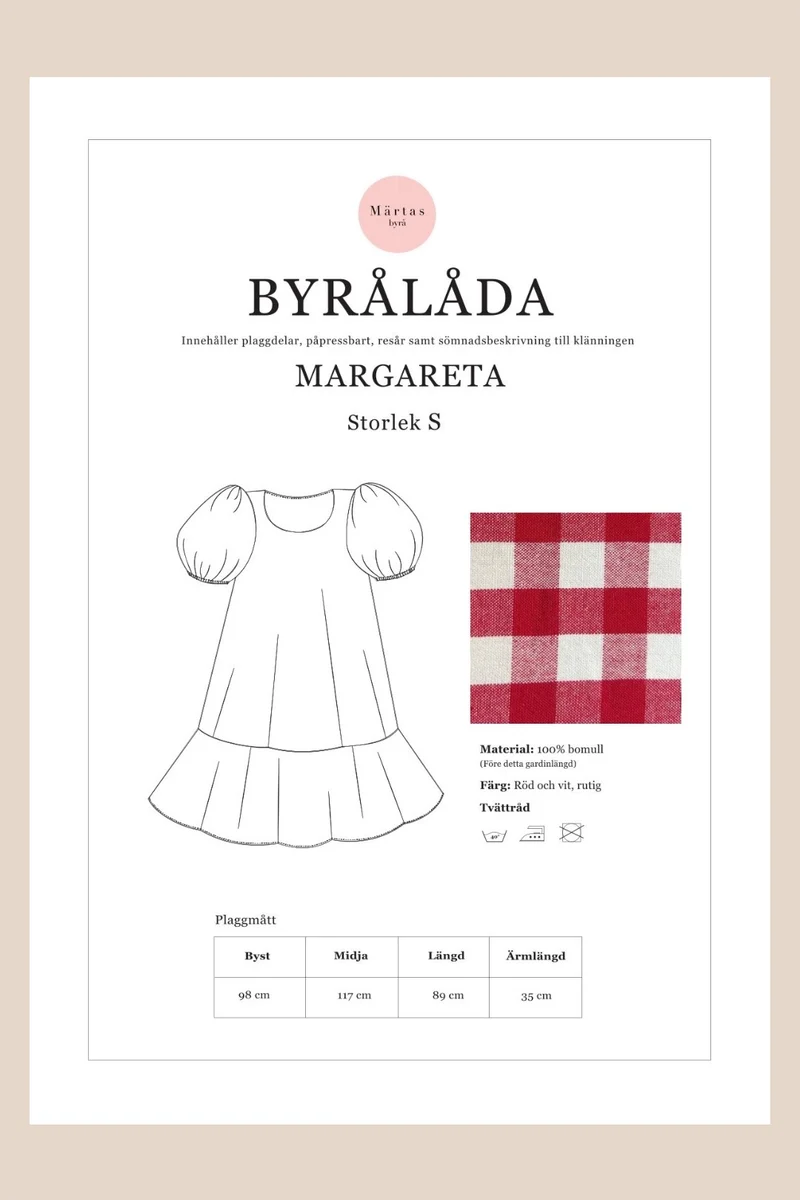 BYRÅLÅDA - Margareta klänning S