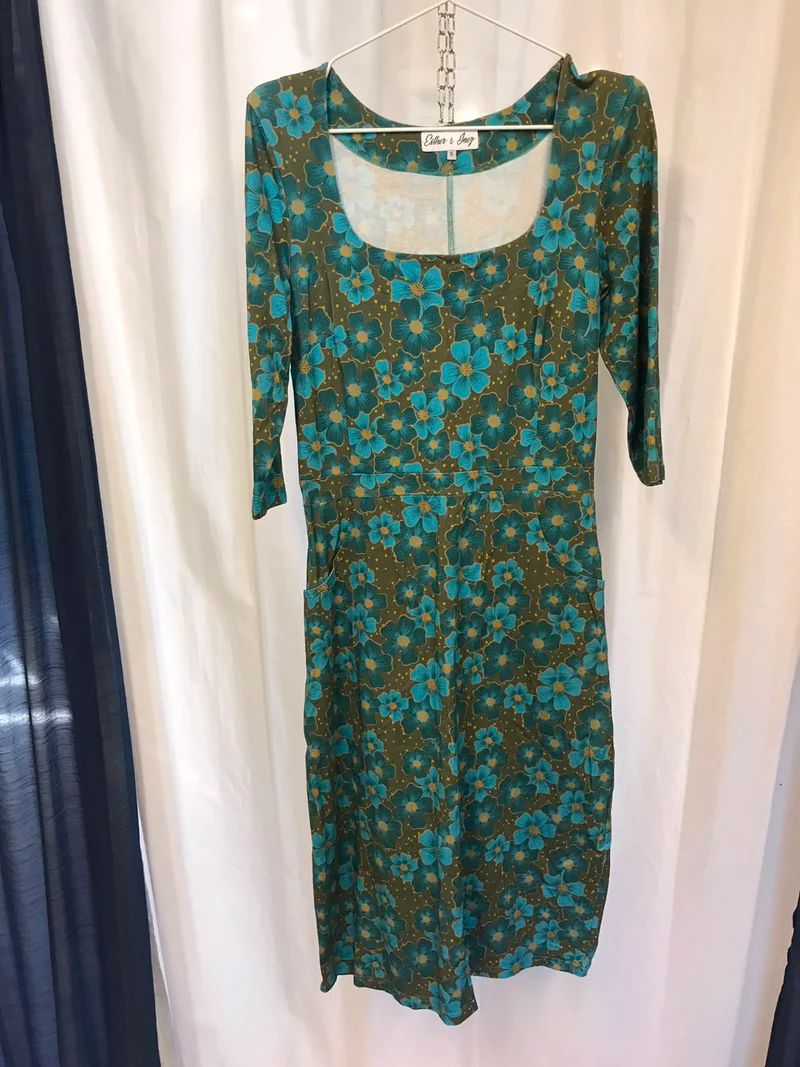 Secondhand: Klänning Inez - Springkly blue - S