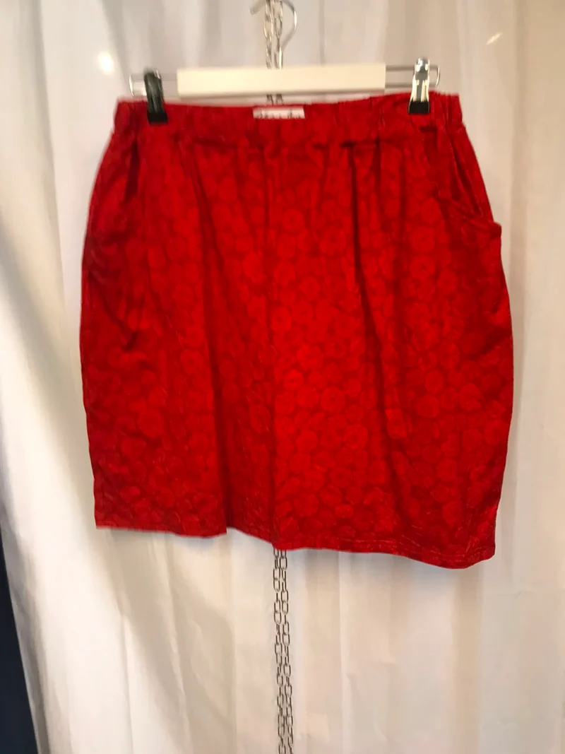Secondhand: Emma kjol - Bluestune red - XL
