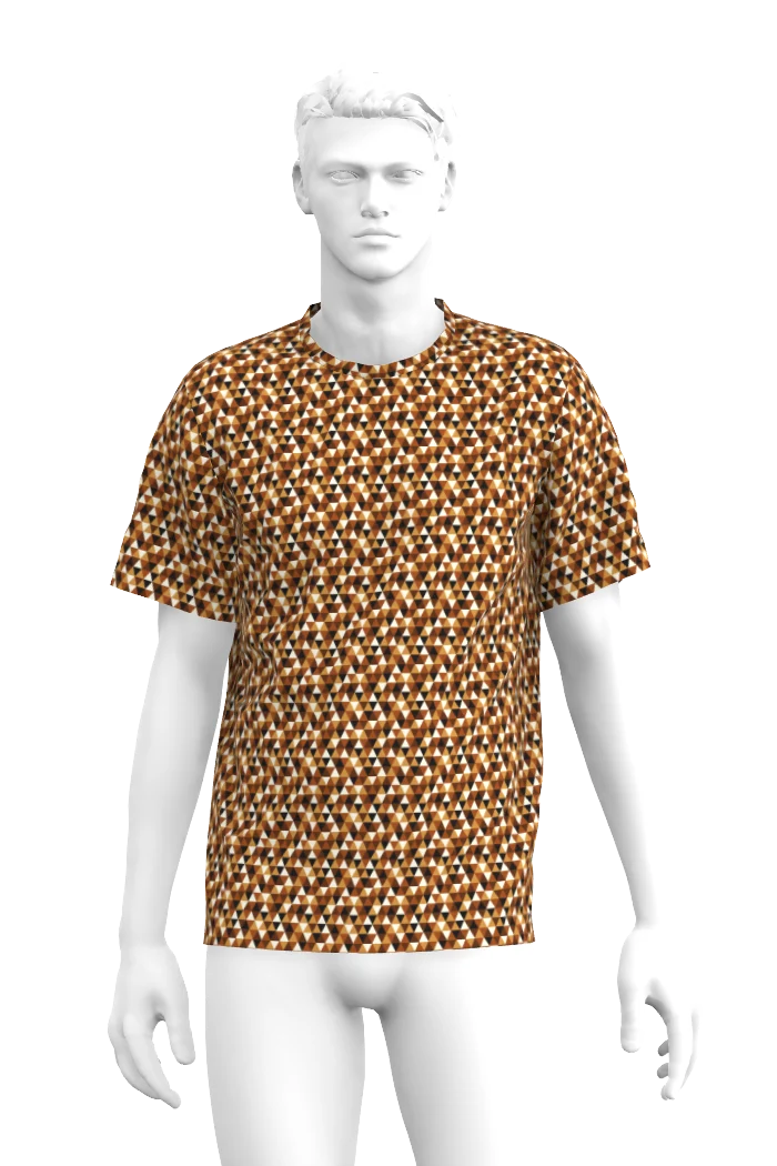 T-Shirt Erik - Shades of blues brown