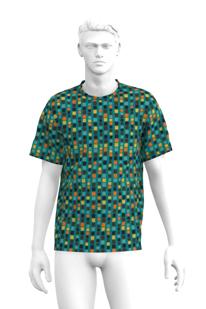 T-Shirt Erik - Beads turkos