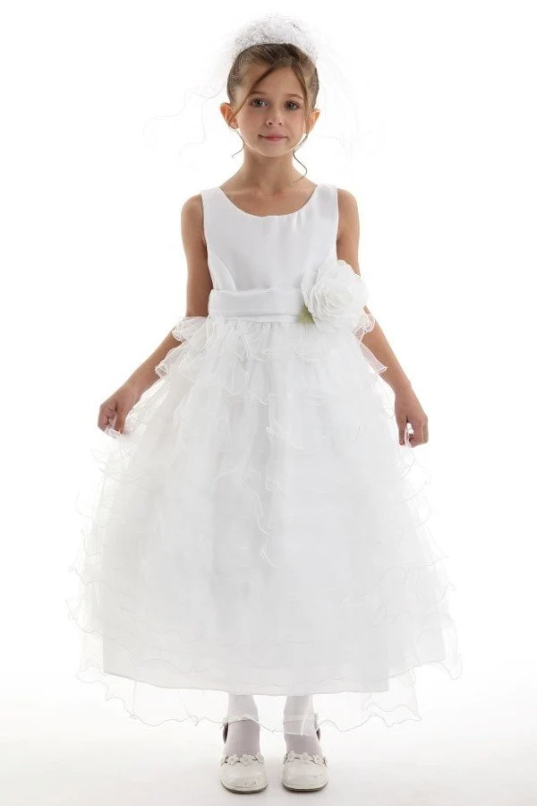 Tulle Satin Flower Girl Dress från Cinderella Couture USA AS1160