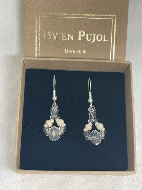 Örhängen Olga Vit - ByenPujol