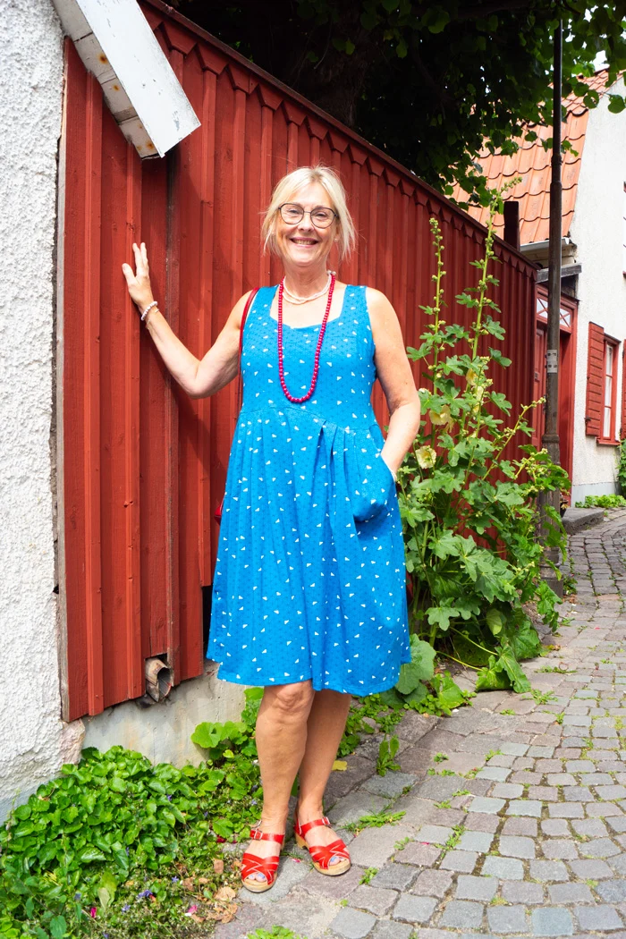 Klänning Gerda - Bermuda blue