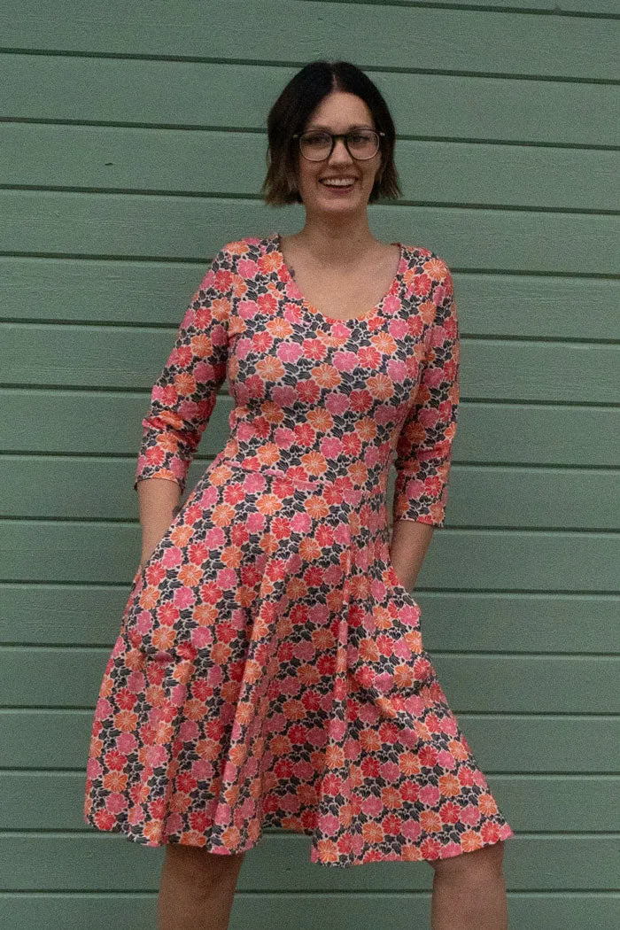 Klänning Stina - BeeFlower pink