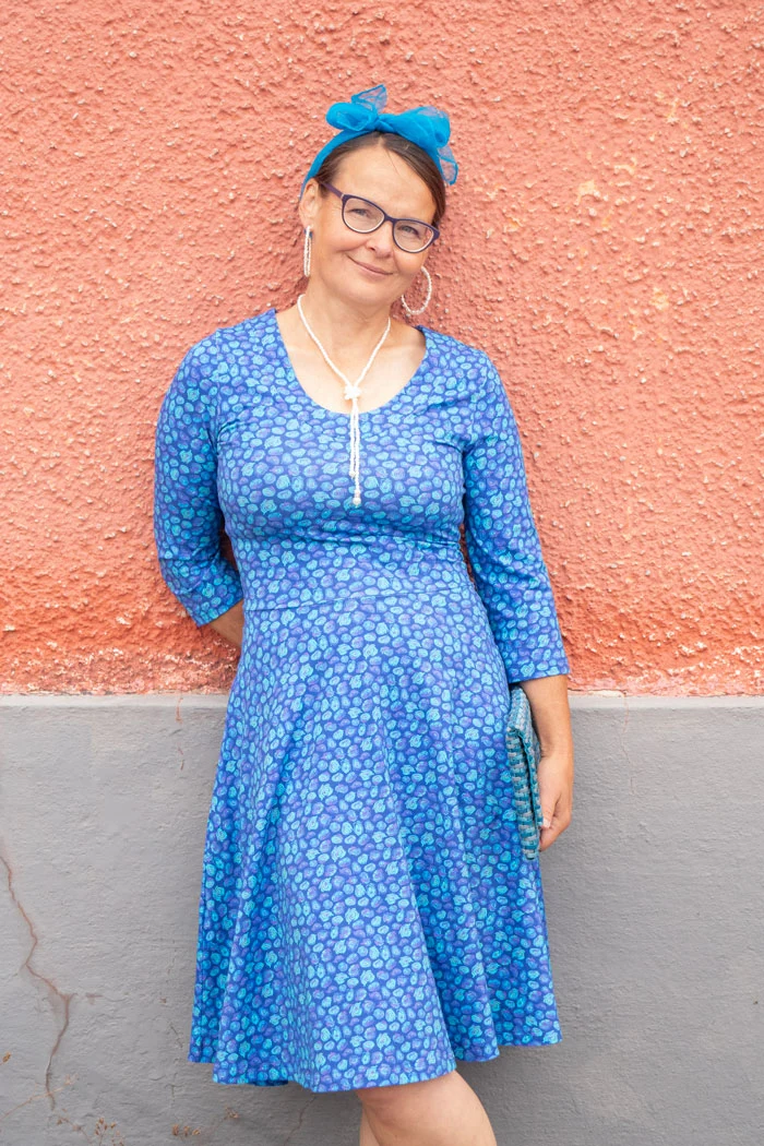 Klänning Stina - Razie blue