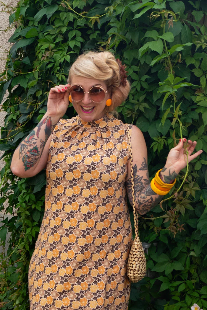 Klänning Helga - BeeFlower yellow