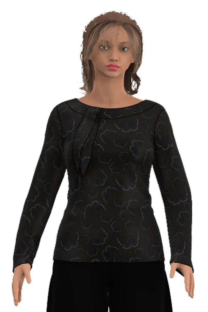 Tröja Sanna - ButterflyDot Dark Brown