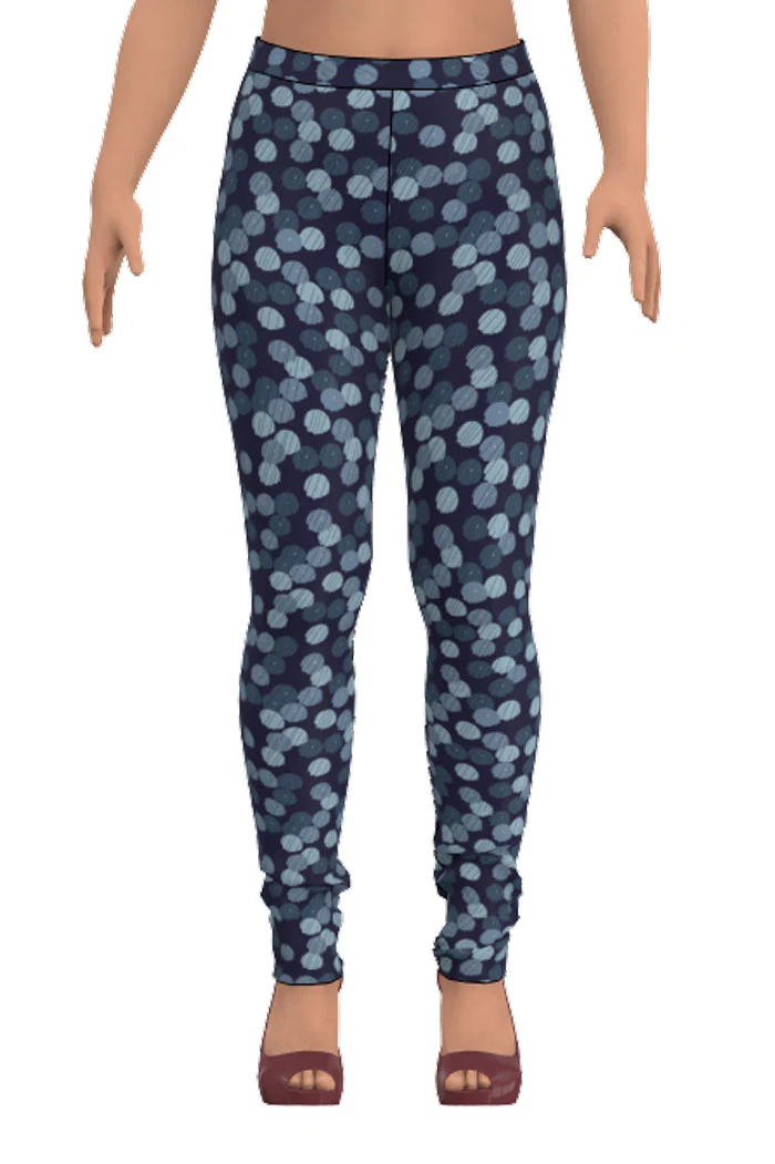 Linn Leggings - Umbrella blue