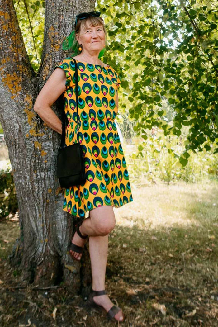 Klänning Kim - Peafeather yellow