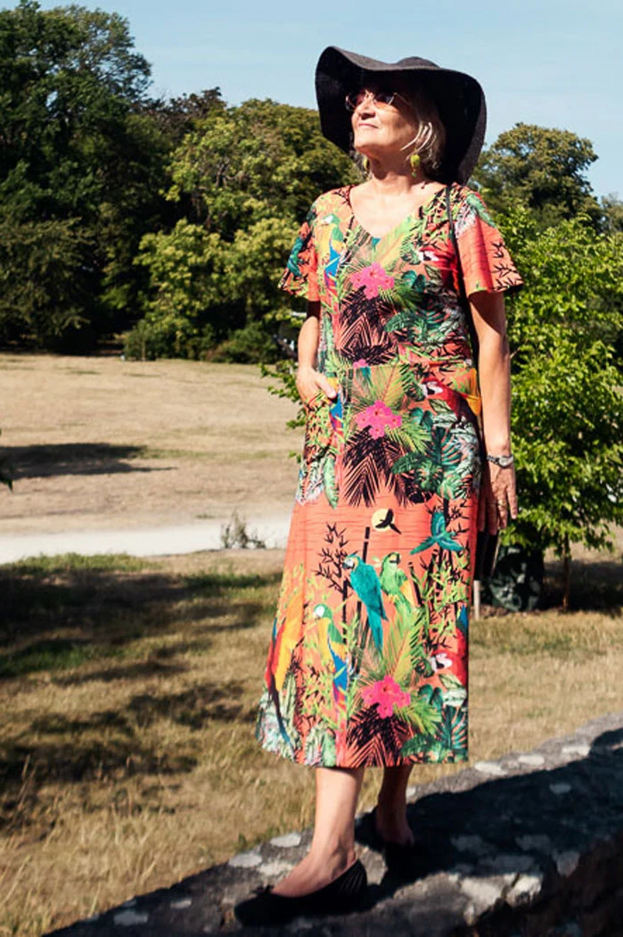 Klänning Kerstin - Parrot peach