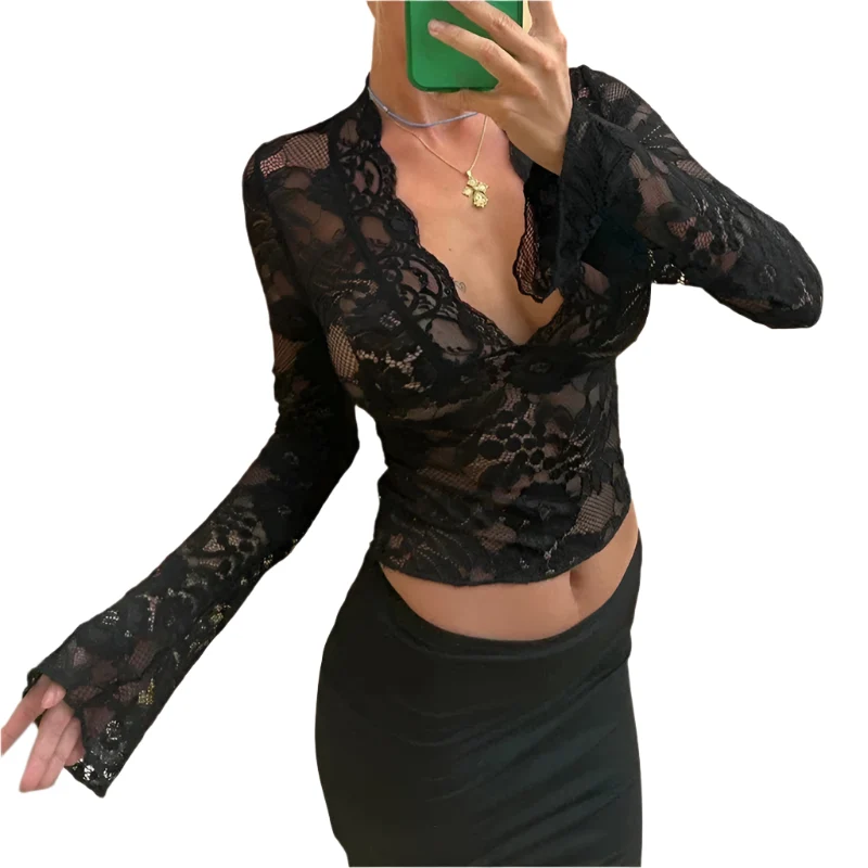 Dam Lace Top Elegant Chic
