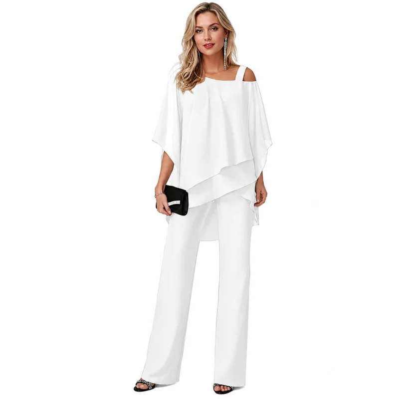 Kvinnors Tvådelad Elegant Outfit Lyxigt