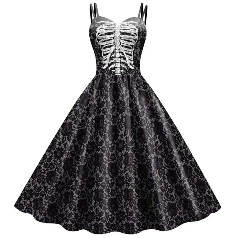 Damklänning Gotisk A-linje Vintage Stil