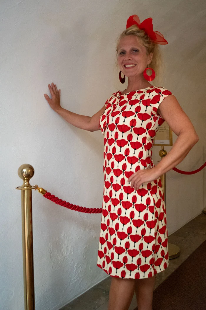Klänning Sanna - Tulip red
