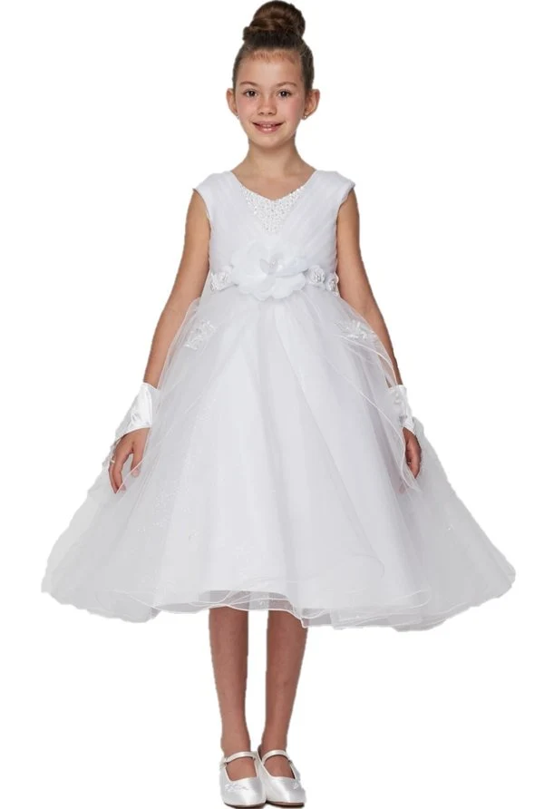 Satin Tulle Communion av Cinderella Couture USA AS2907