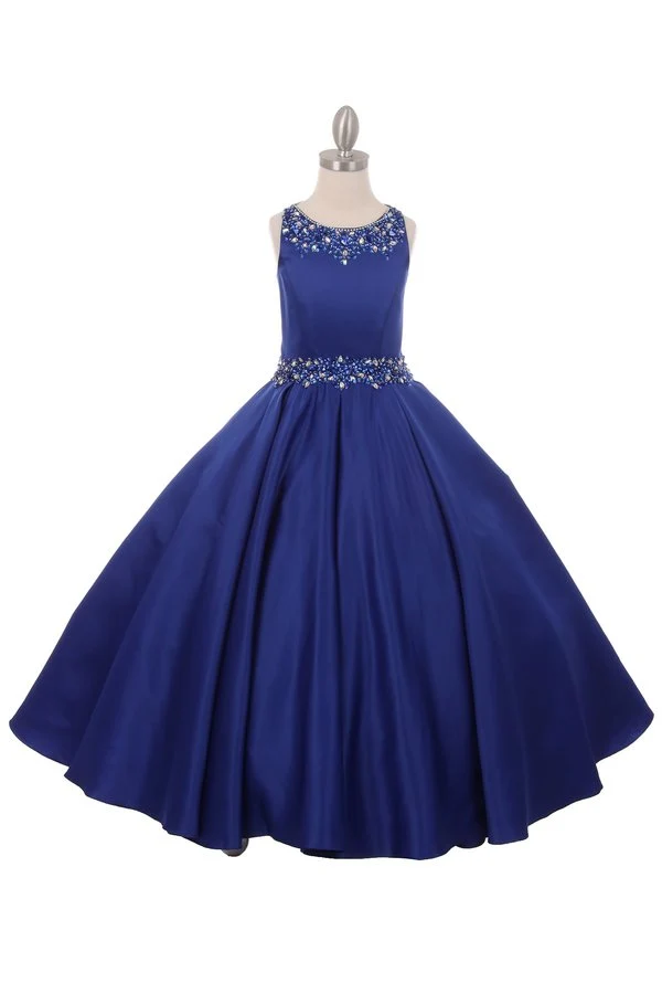 Pärlkropp och midja & veckad kjol Satin Girl Mini Quince från Cinderella Couture USA AS5047