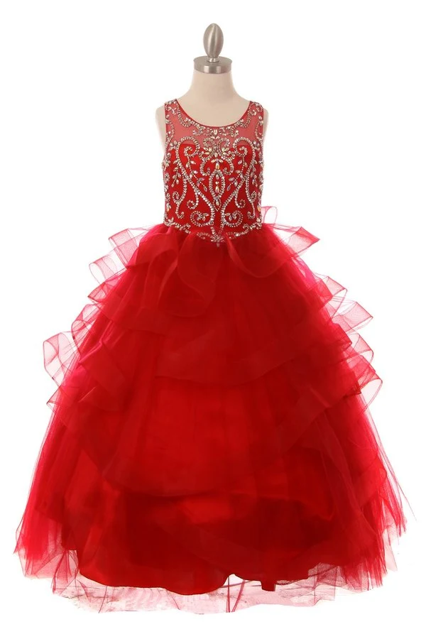 Cinderella Couture USA AS8003 Satin Tyll Mini Quince