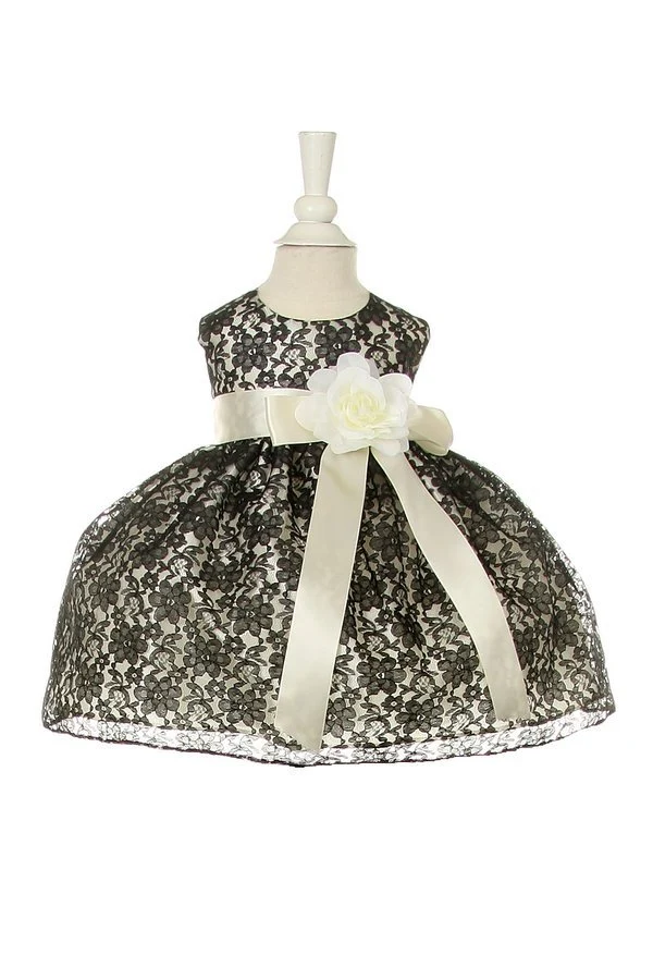 Spets Raschel Babyklänning från Cinderella Couture USA AS1132B