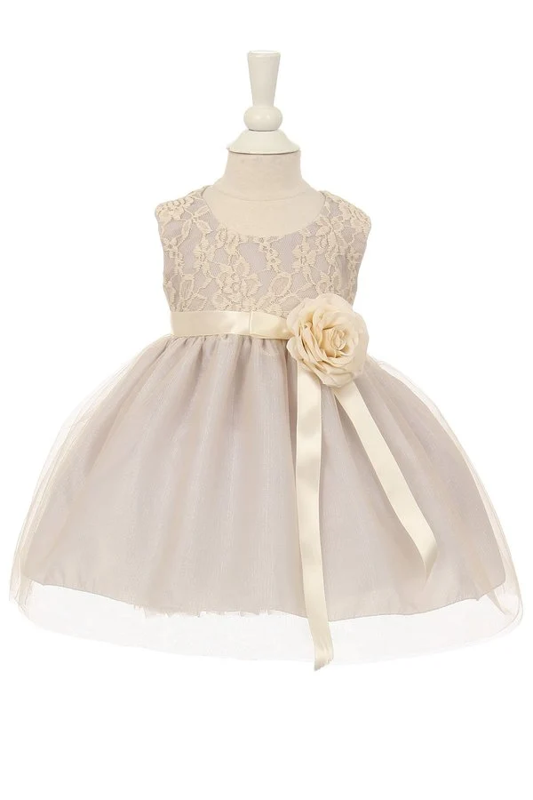 Lace Poly Lining Girl Baby Dress från Cinderella Couture USA AS1142B