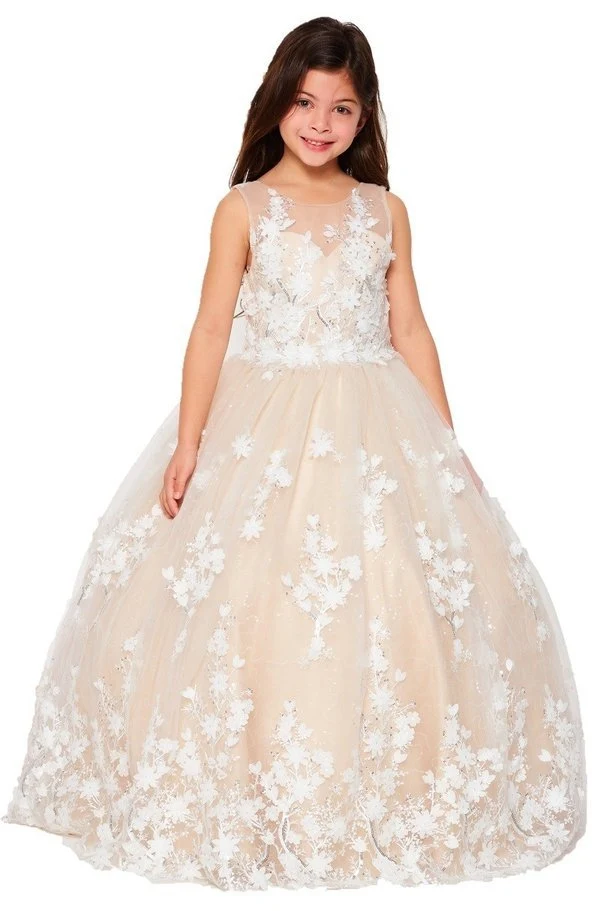 Cinderella Couture USA AS5108 Spets paljett Tyll Mini Quince