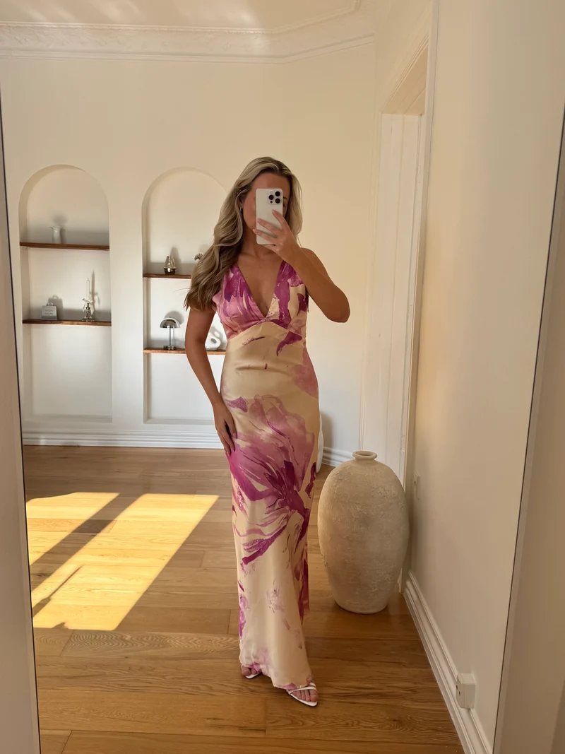 Cecilie kjole pastelgul