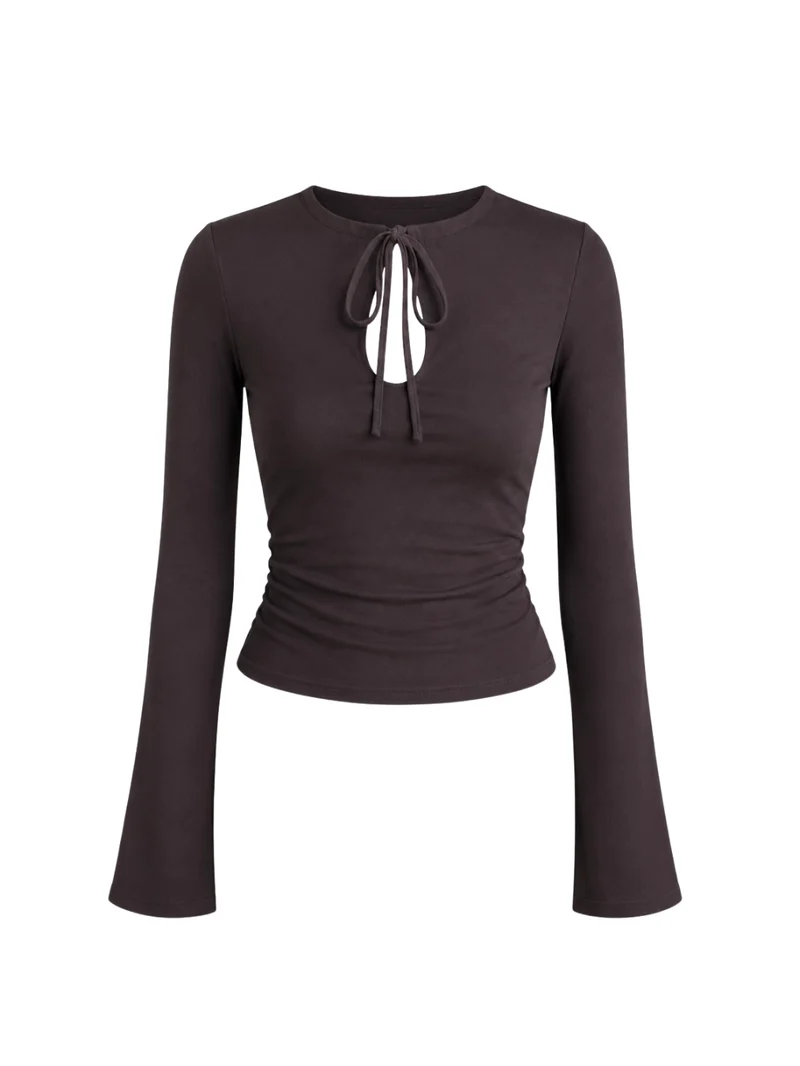Elise bluse mørkebrun
