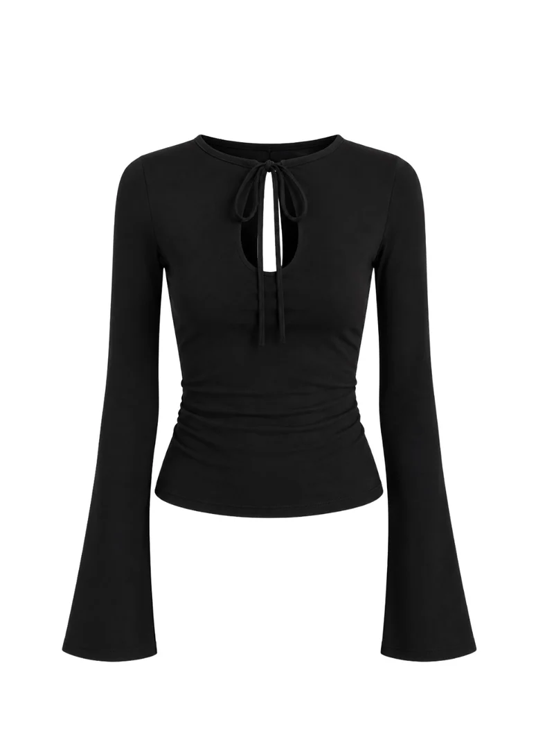 Elise bluse sort