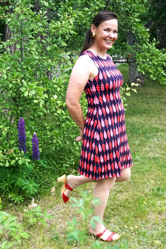 Klänning Anna - Ramslök Pink