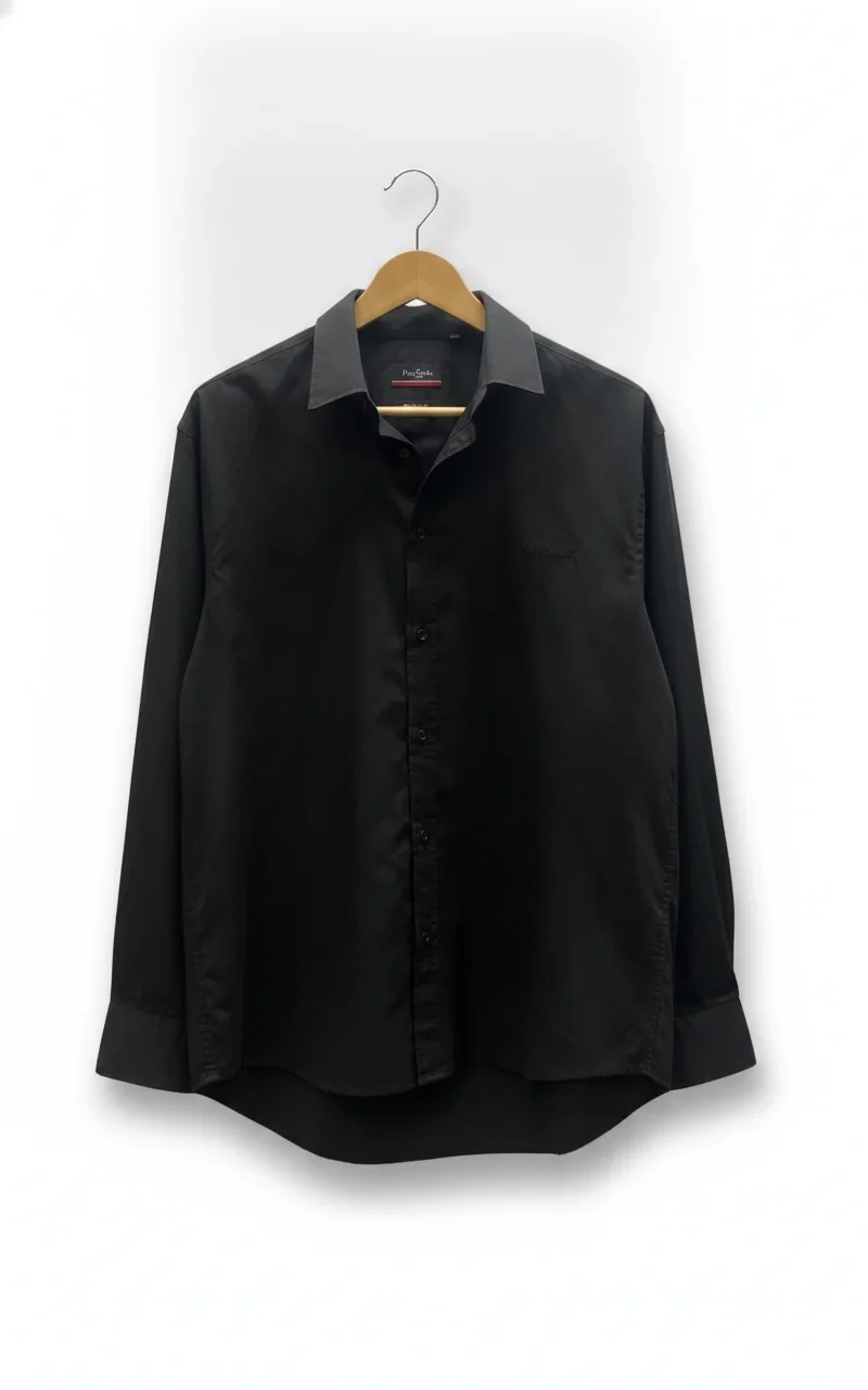 Pierre Cardin regular fit svart skjorta