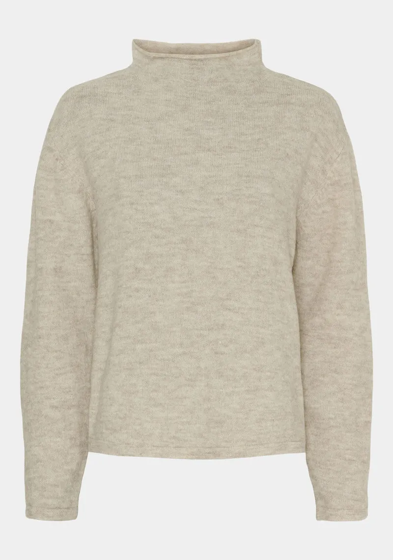 Anna Highneck Pullover - Smokey
